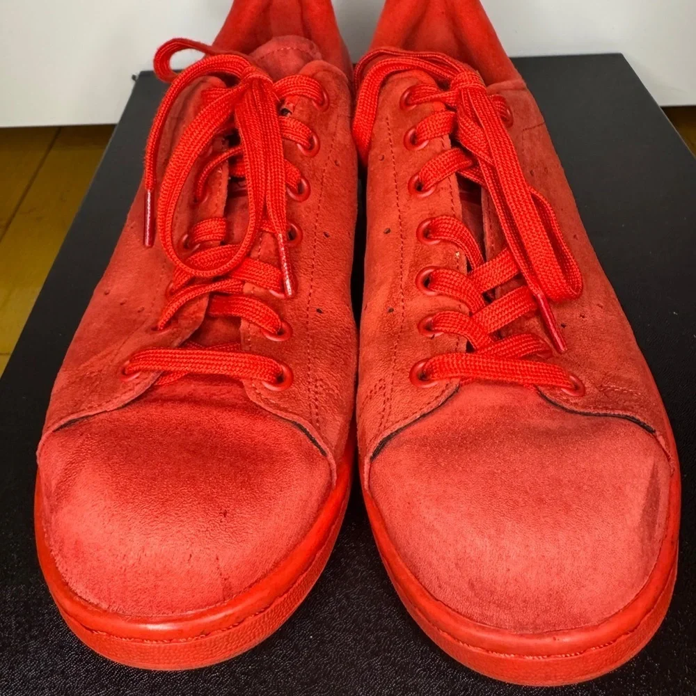 Adidas Red Suede Sneakers size 9.5 great shape​​ - Picture 2 of 9